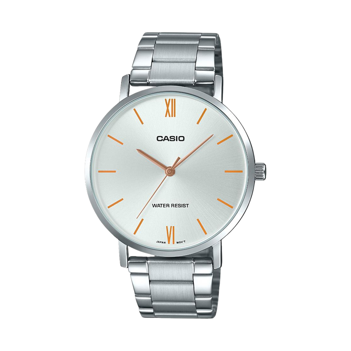Reloj Análogo Estándar Casual Plateado de Hombre