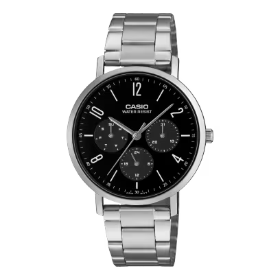 Reloj Análogo Clásico Negro de Hombre