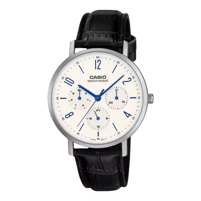 Reloj Análogo Clásico Plateado de Hombre