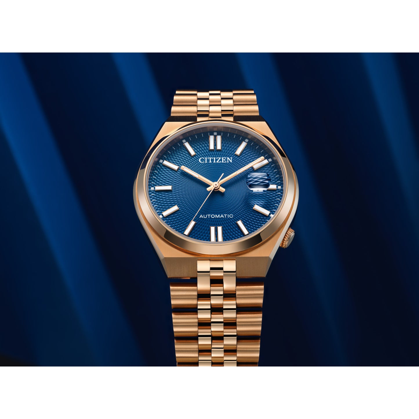 Reloj Análogo Automático Tsuyosa 60 Oro Rosa de Hombre