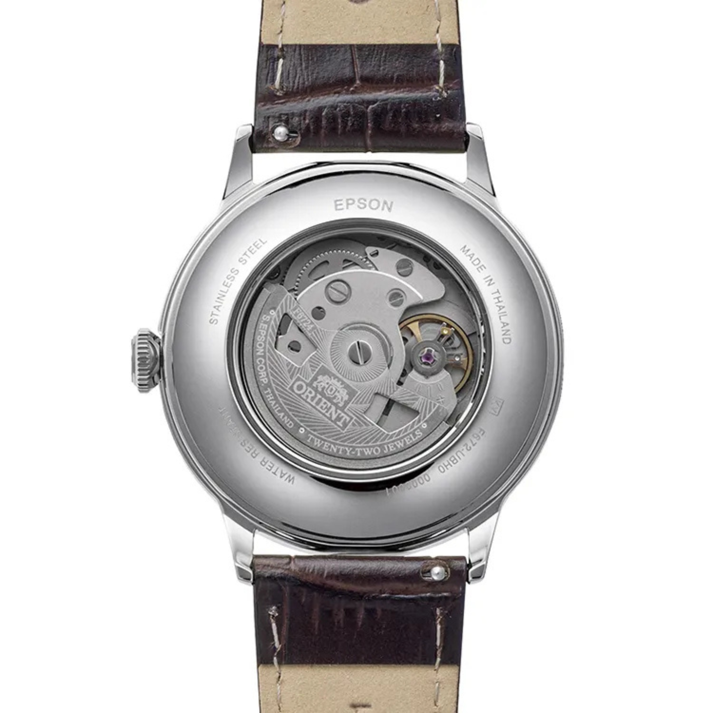 Reloj Orient Bambino Silver Blue Automático Luxury de Hombre