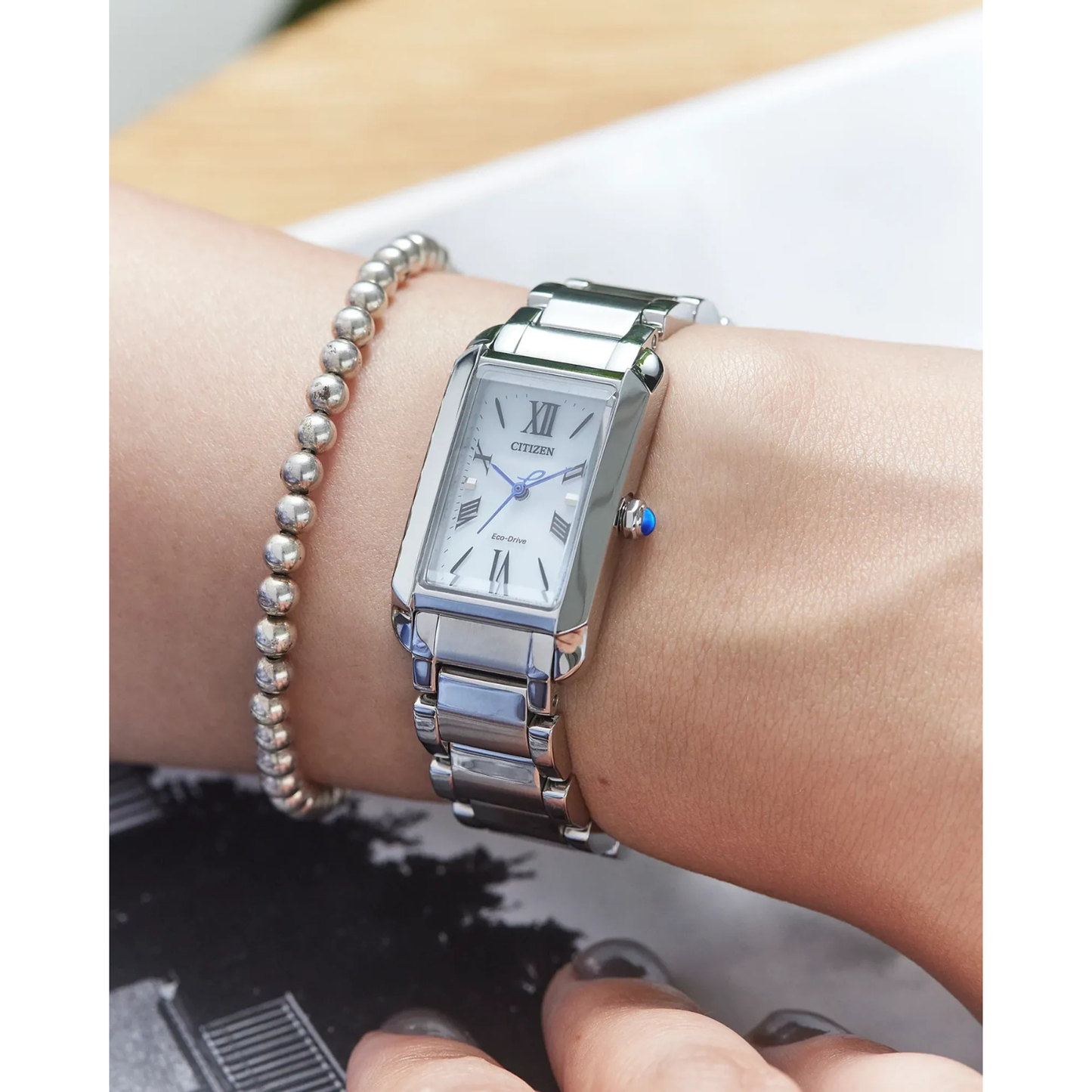 Reloj Análogo Luxury Plateado L Bianca de Mujer