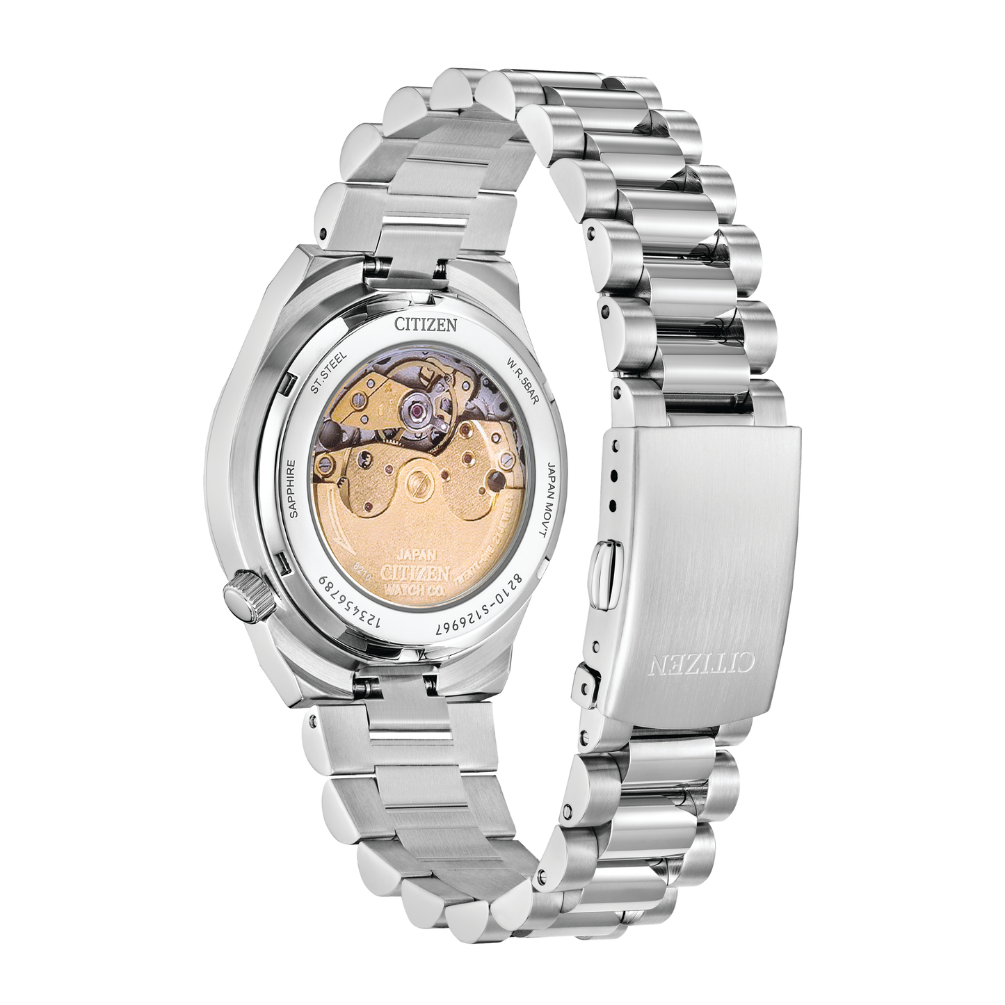 Reloj Análogo Citizen Tsuyosa Automático Plateado de Hombre