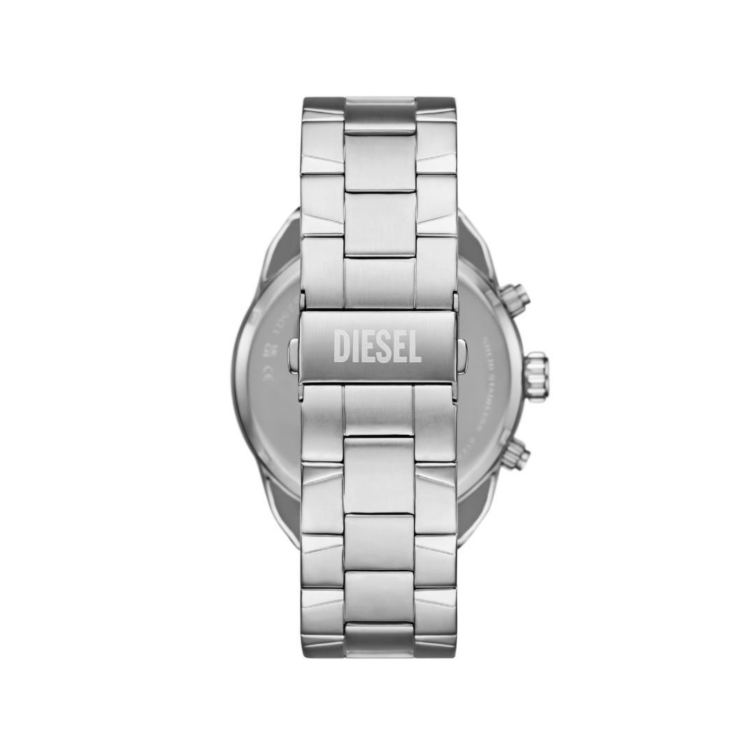 Reloj Análogo con Cronógrafo Casual Plateado de Hombre