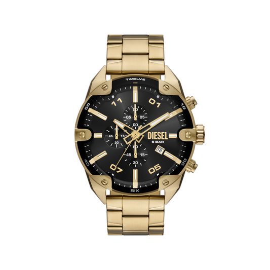 Reloj Análogo con Cronógrafo Casual Dorado de Hombre
