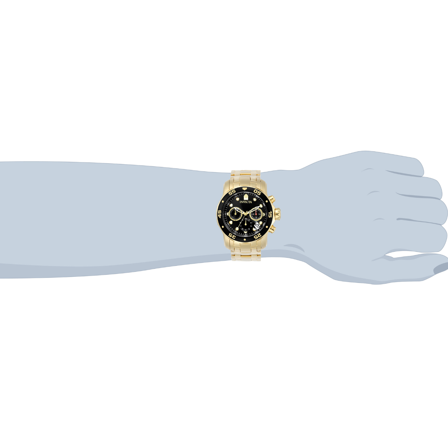 Reloj Análogo Ejecutivo Dorado de Hombre