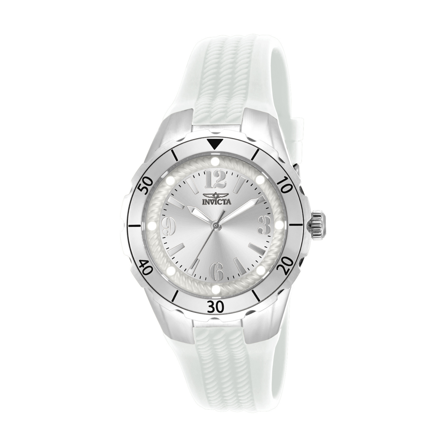 Reloj Análogo Casual Plateado de Mujer
