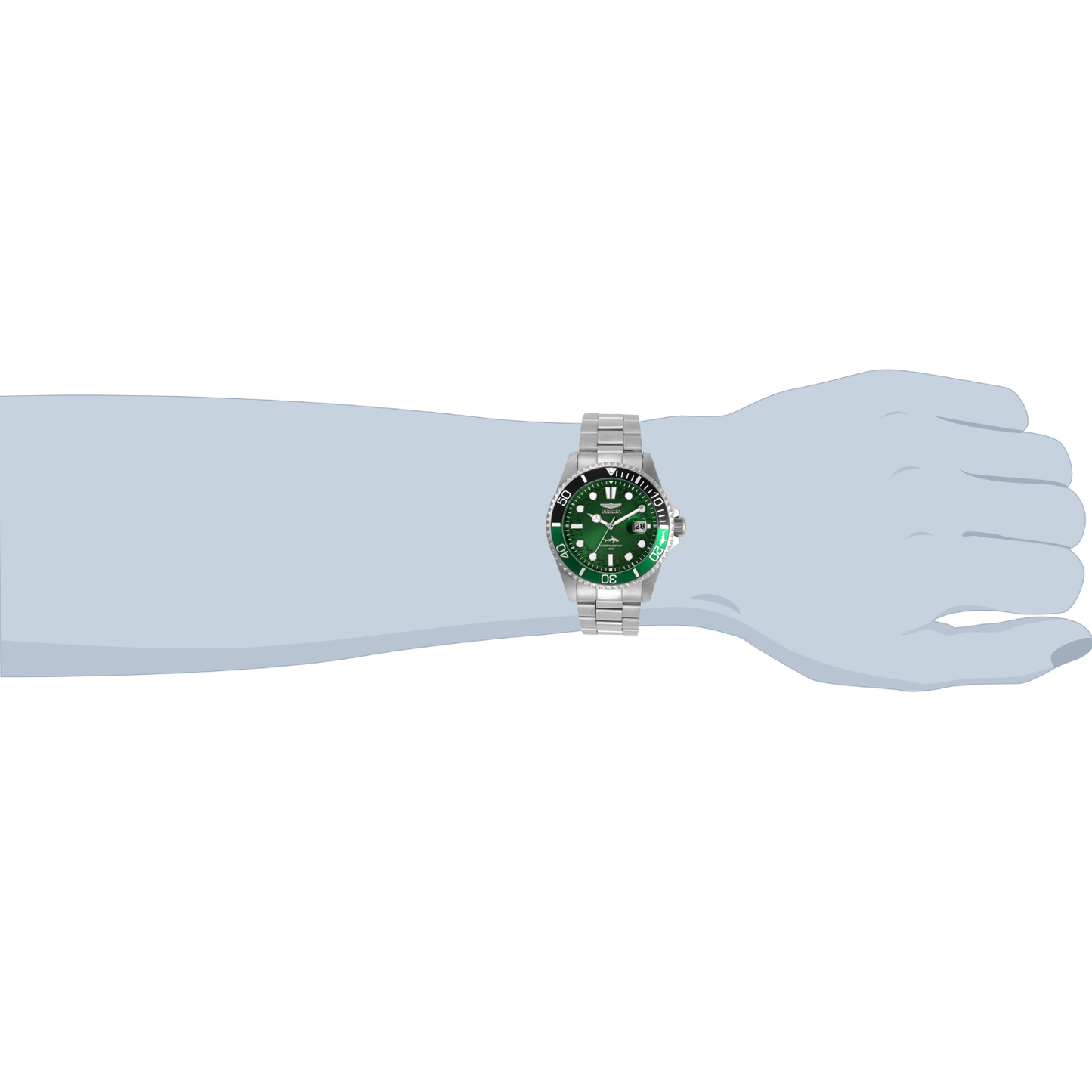 Reloj Análogo Ejecutivo Plateado de Hombre