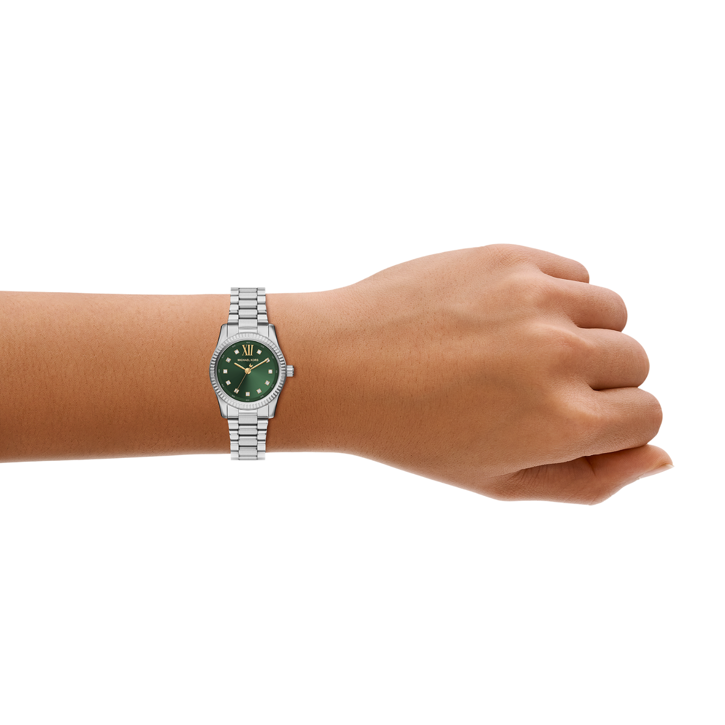 Reloj Análogo Luxury Plateado de Mujer