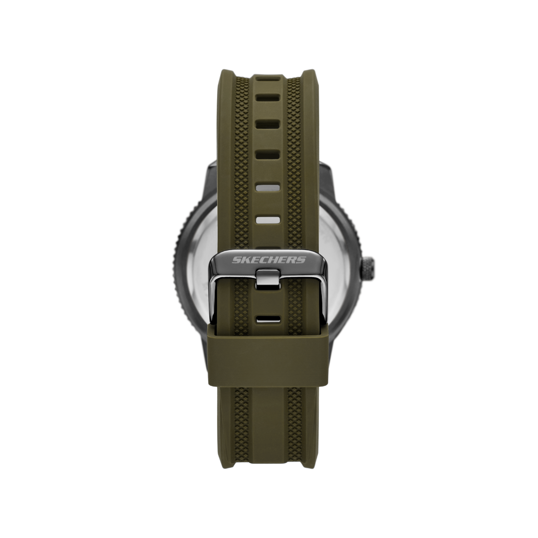 Reloj Análogo Casual Plateado de Hombre