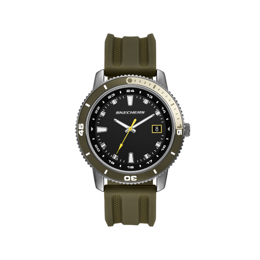 Reloj Análogo Casual Plateado de Hombre