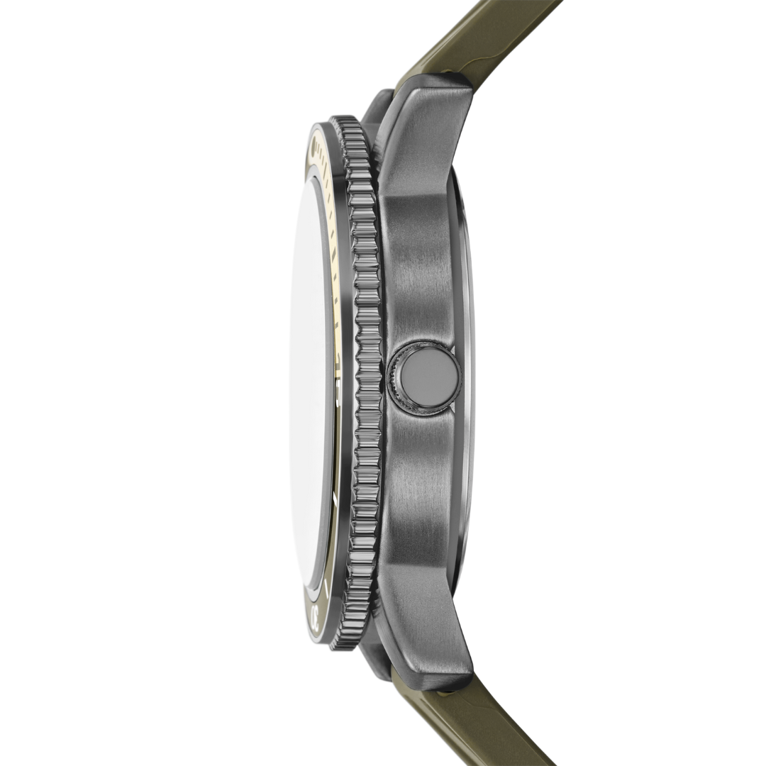 Reloj Análogo Casual Plateado de Hombre