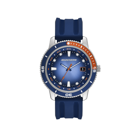 Reloj Análogo Casual Plateado de Hombre