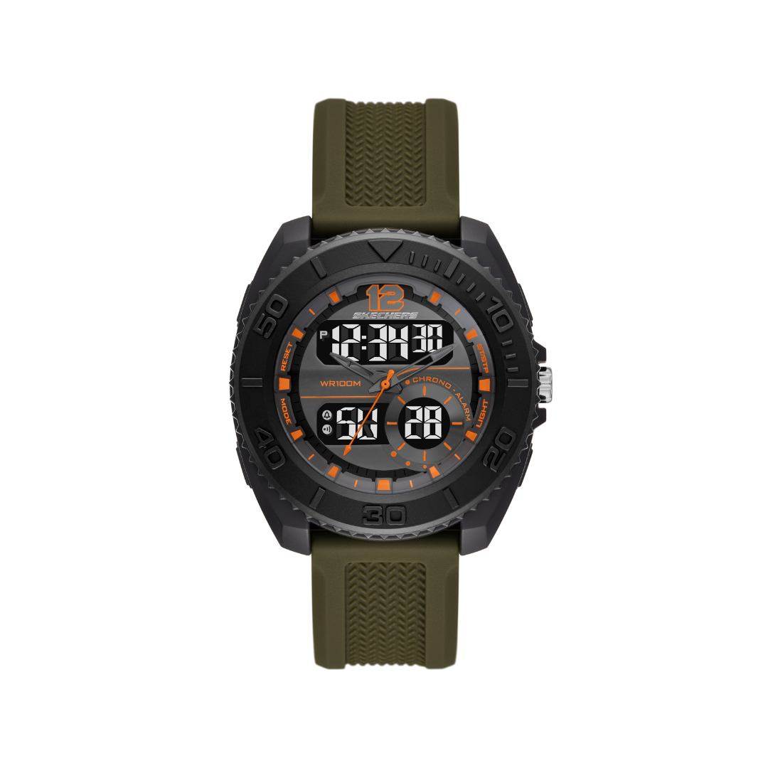 Reloj Análogo-Digital Casual Negro de Hombre