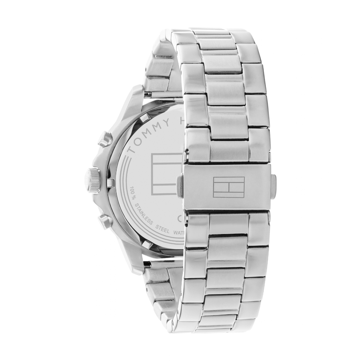 Reloj Análogo Tommy Hilfiger Henry Cuarzo Negro y Plateado de Hombre