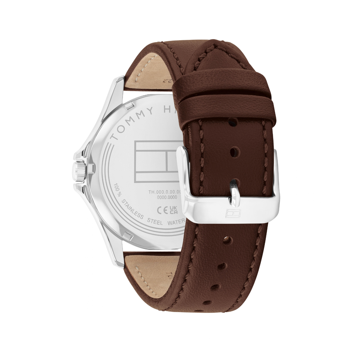 Reloj Análogo Tommy Hilfiger Bruce Cuarzo Azul con Correa Marron de Hombre