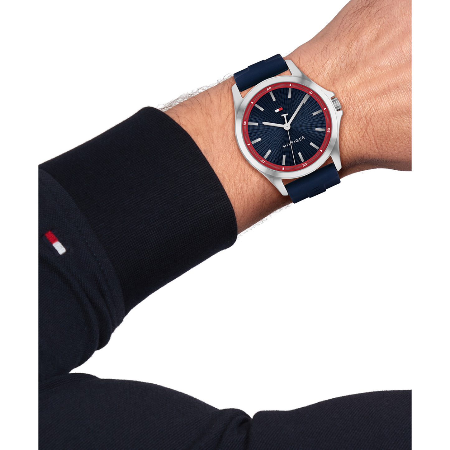 Reloj Análogo Casual Plateado de Hombre