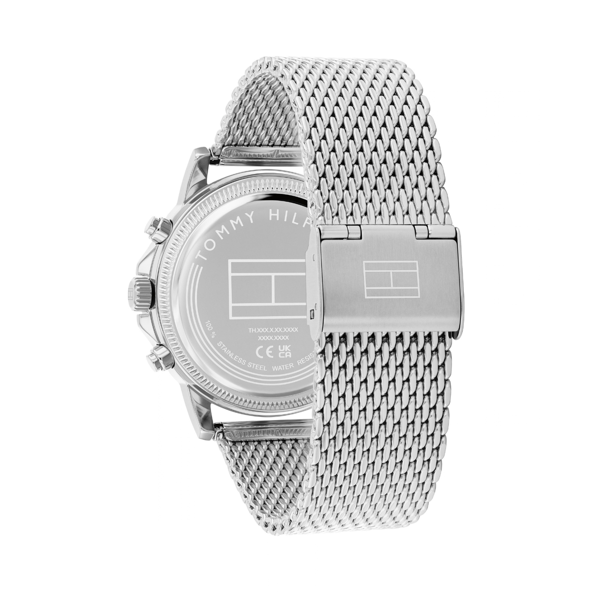 Reloj Análogo Tommy Hilfiger Stewart Cuarzo Negro y Plateado de Hombre