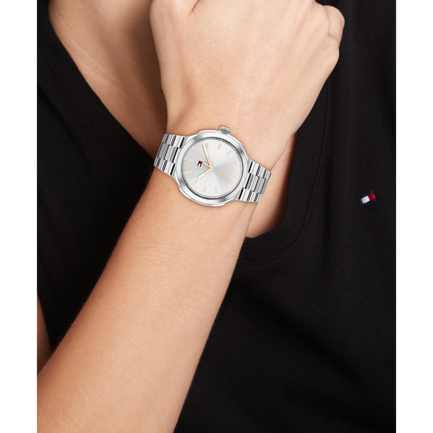 Reloj Análogo Georgia Casual Plateado de Mujer