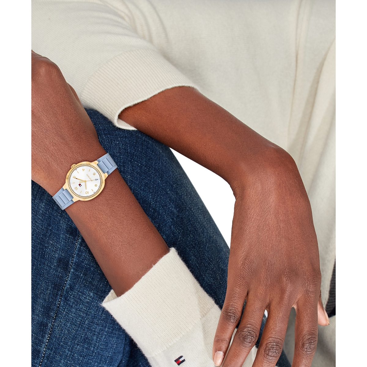 Reloj Análogo Savannah Casual Dorado de Mujer