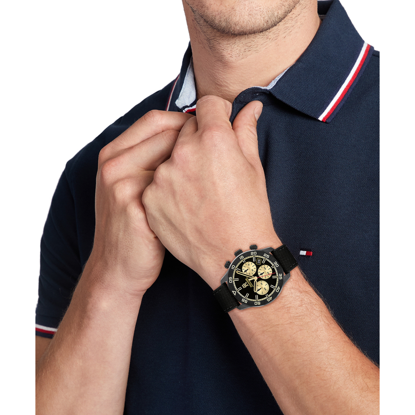 Reloj Análogo Deportivo Negro de Hombre