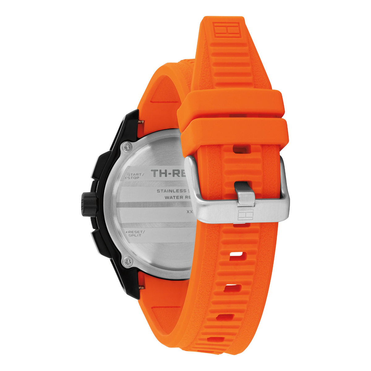Reloj Análogo Tommy Hilfiger TH-Regatta Cuarzo Negro y Naranja de Hombre