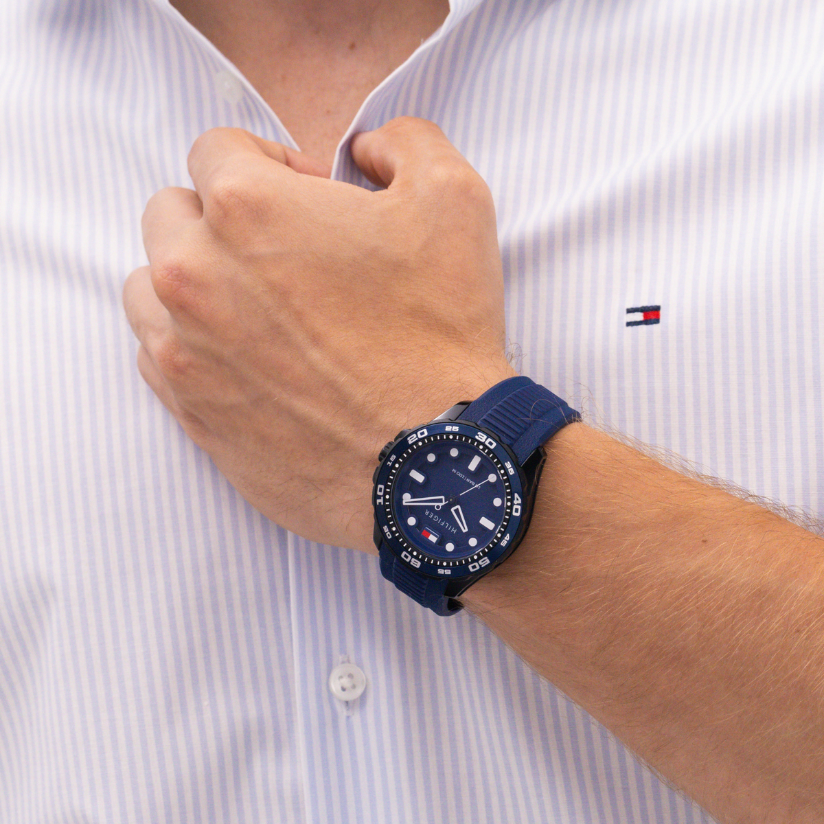 Reloj Análogo Tommy Hilfiger TH Regatta Cuarzo Azul de Hombre