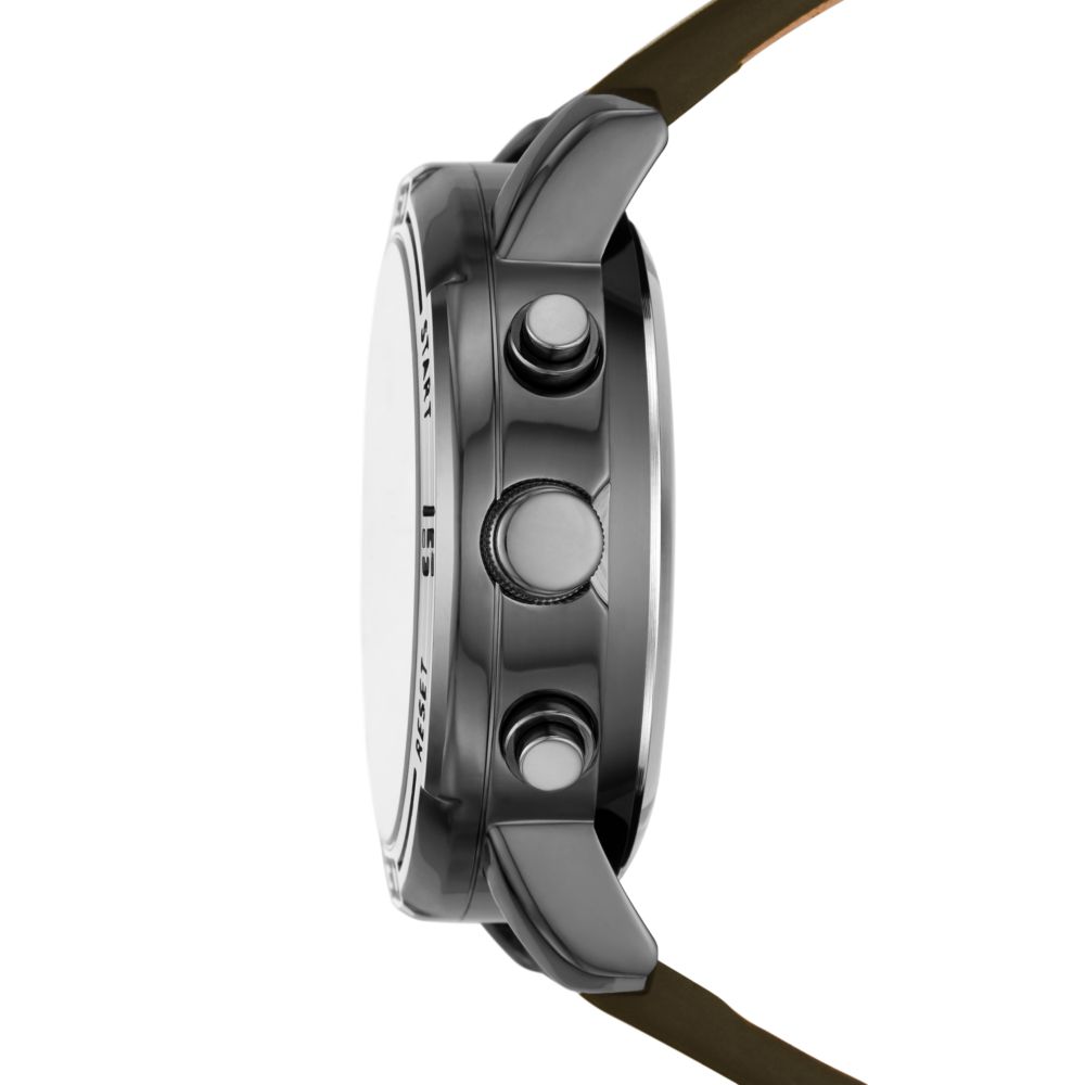 Reloj Análogo-Digital Gunmetal Casual Plateado de Hombre