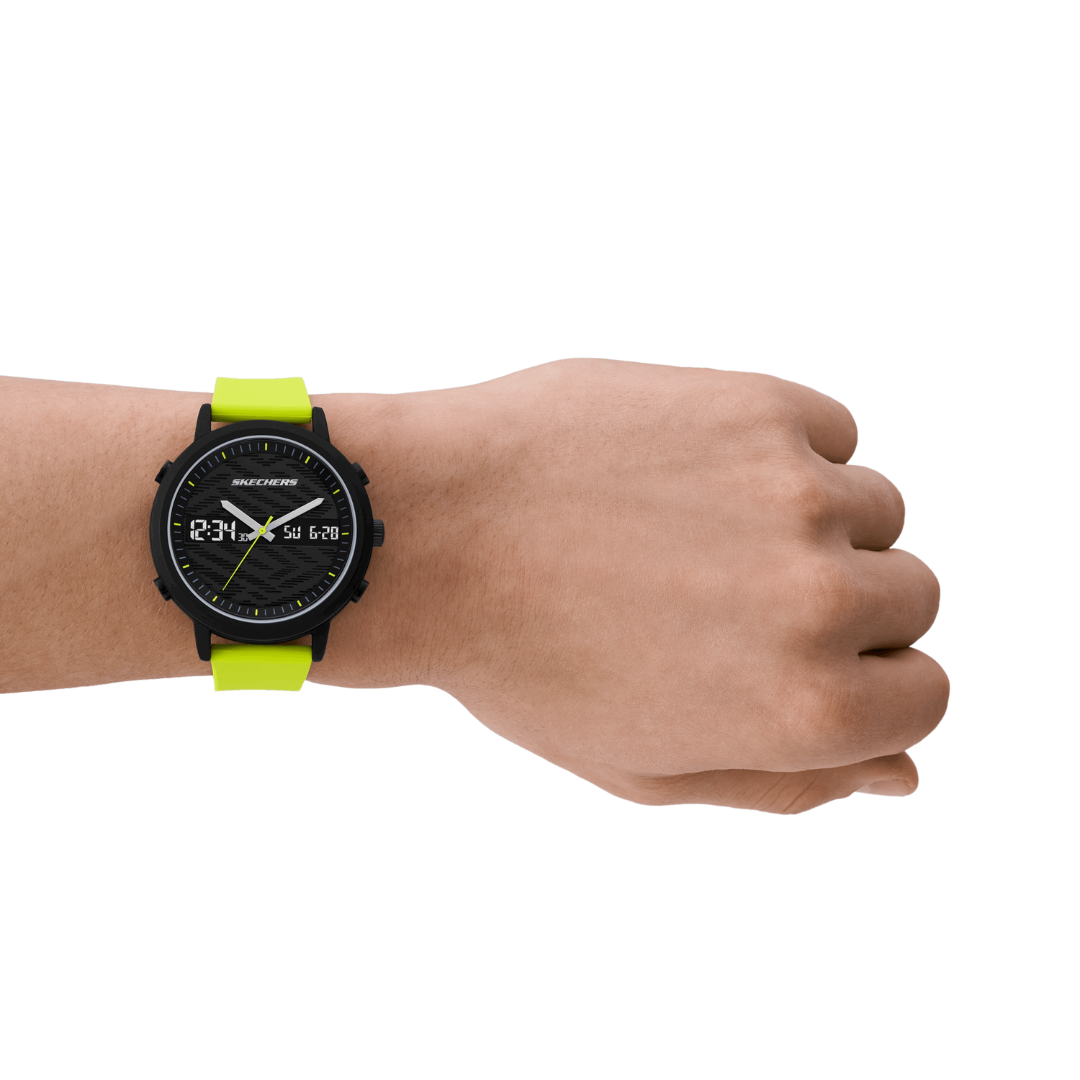 Reloj Análogo-Digital Casual Negro de Hombre
