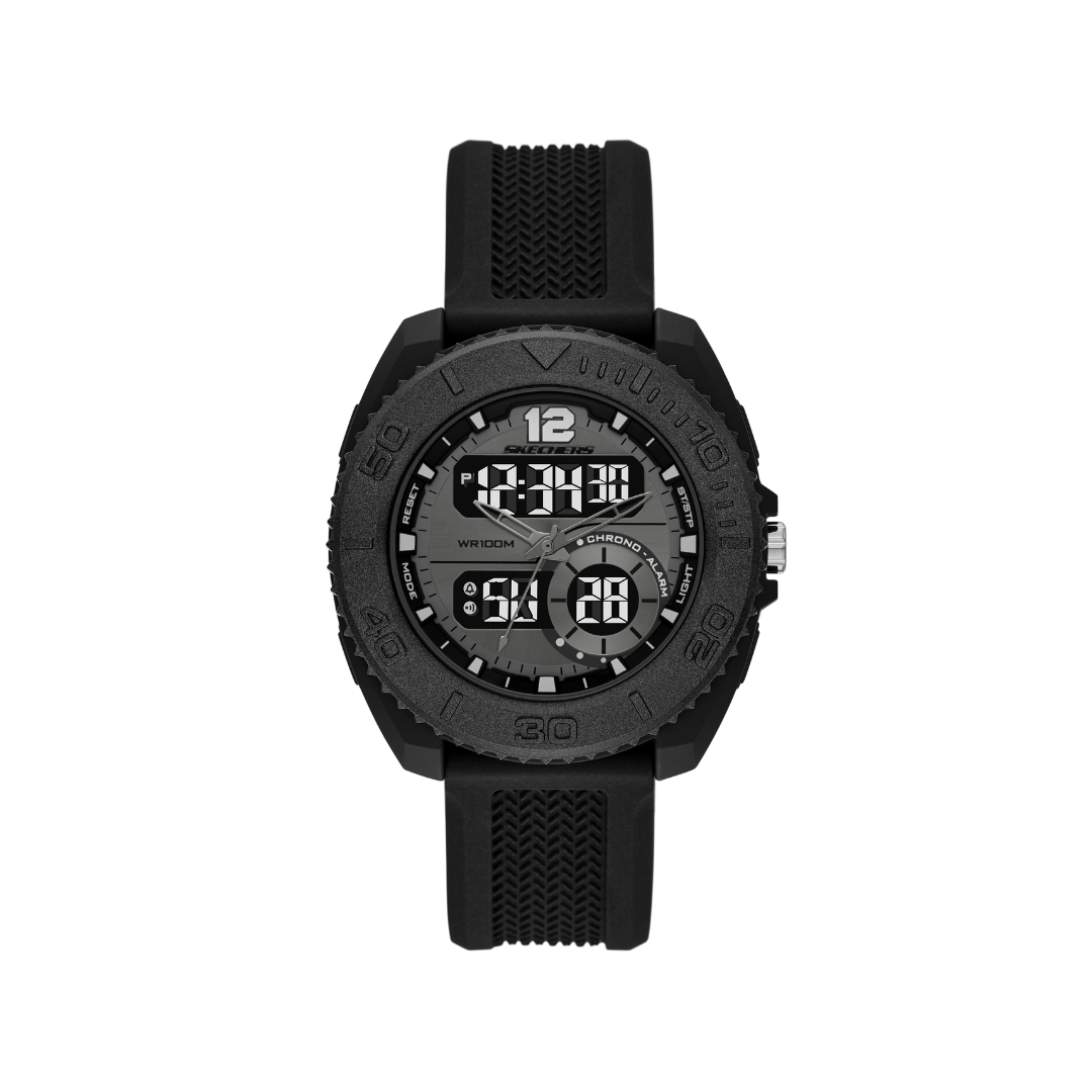 Reloj Análogo-Digital Casual Negro de Hombre