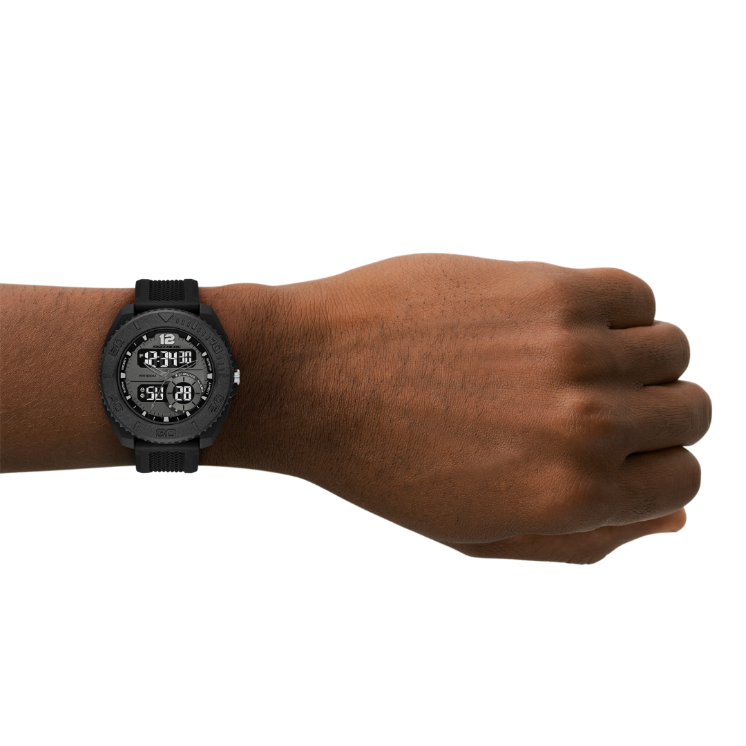 Reloj Análogo-Digital Casual Negro de Hombre