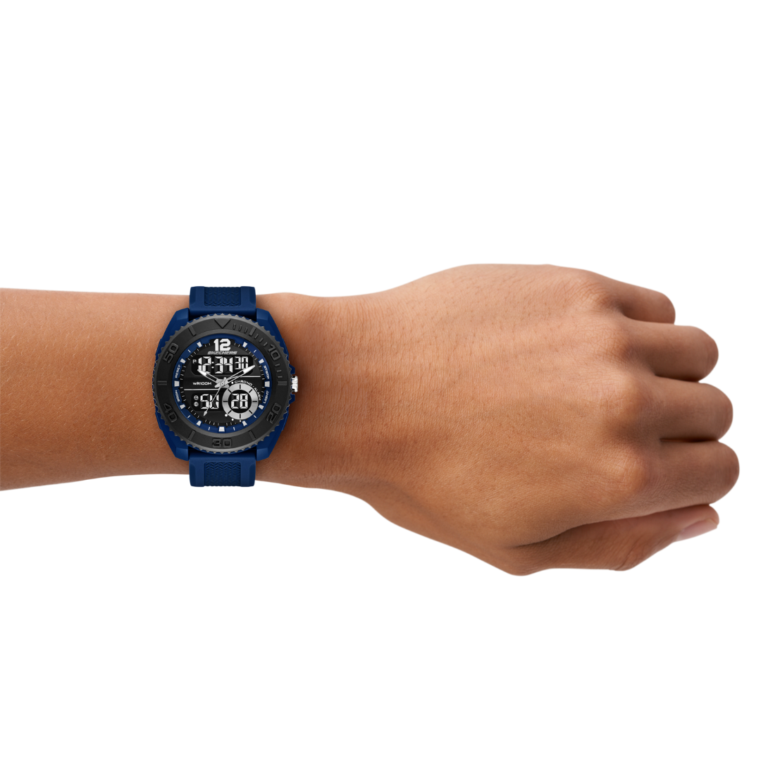 Reloj Análogo-Digital Casual Azul de Hombre