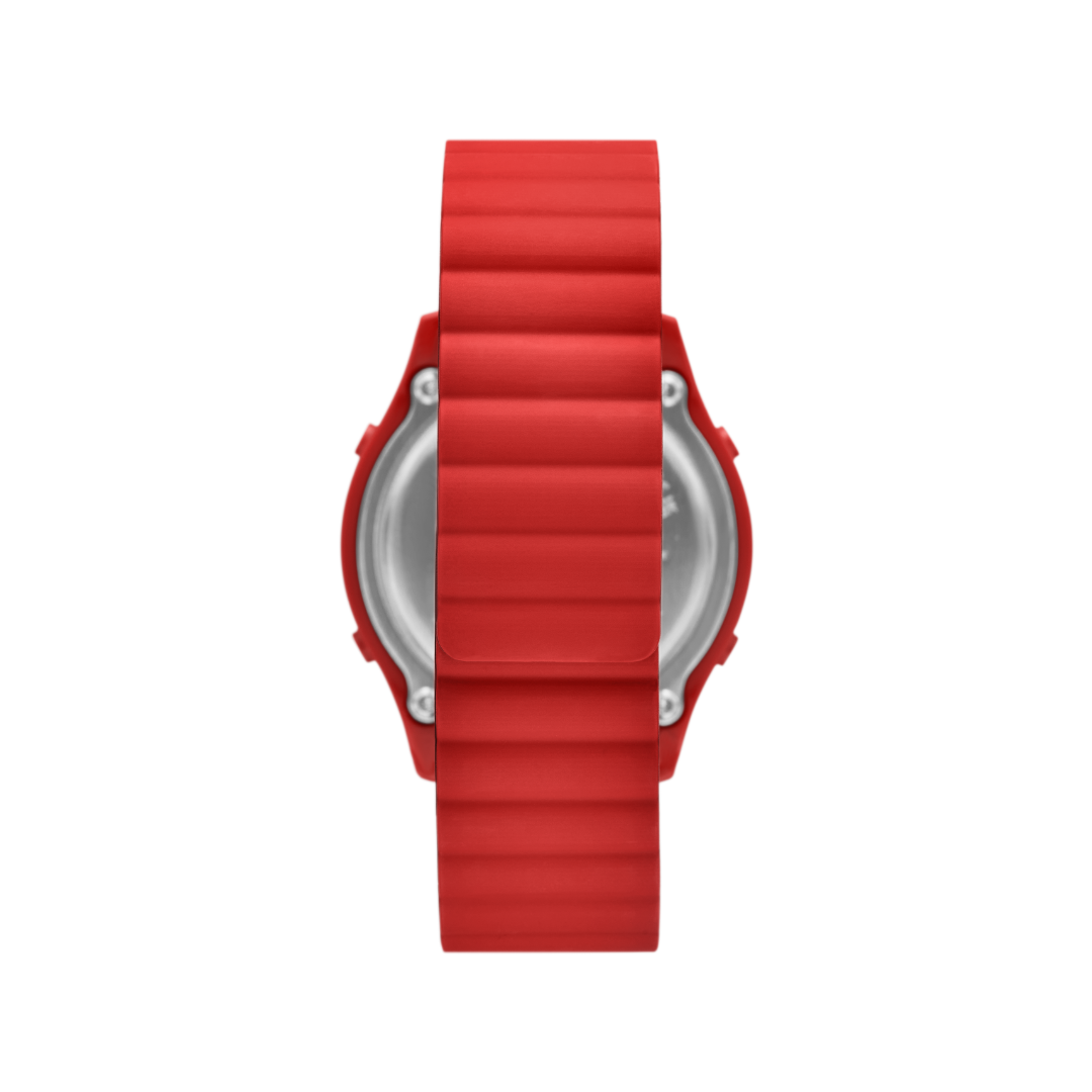 Reloj Digital Casual Rojo de Hombre