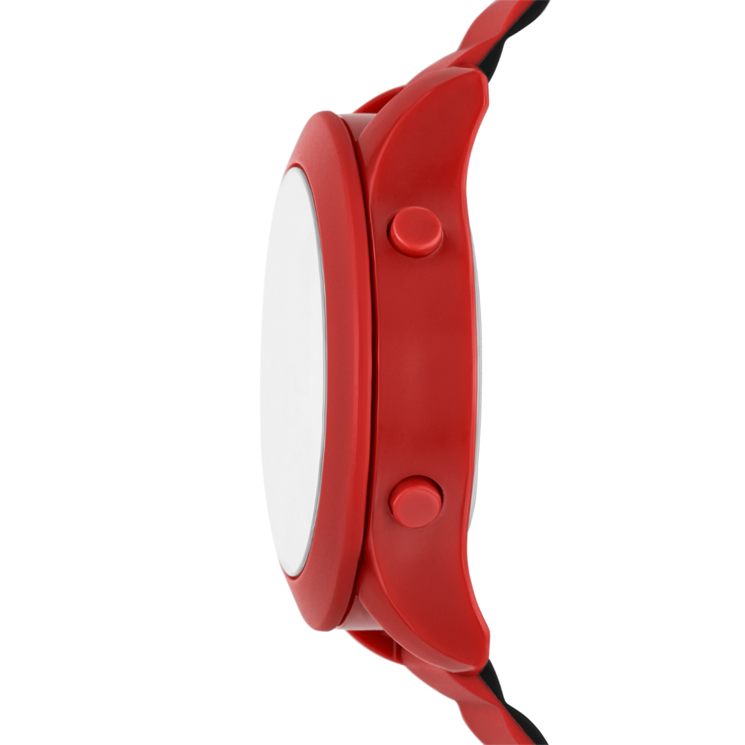 Reloj Digital Casual Rojo de Hombre