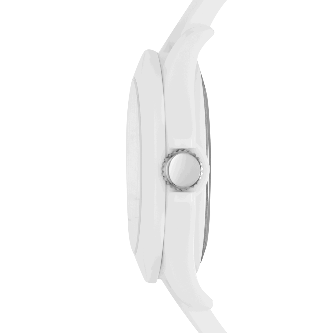 Reloj Análogo Casual Blanco de Mujer