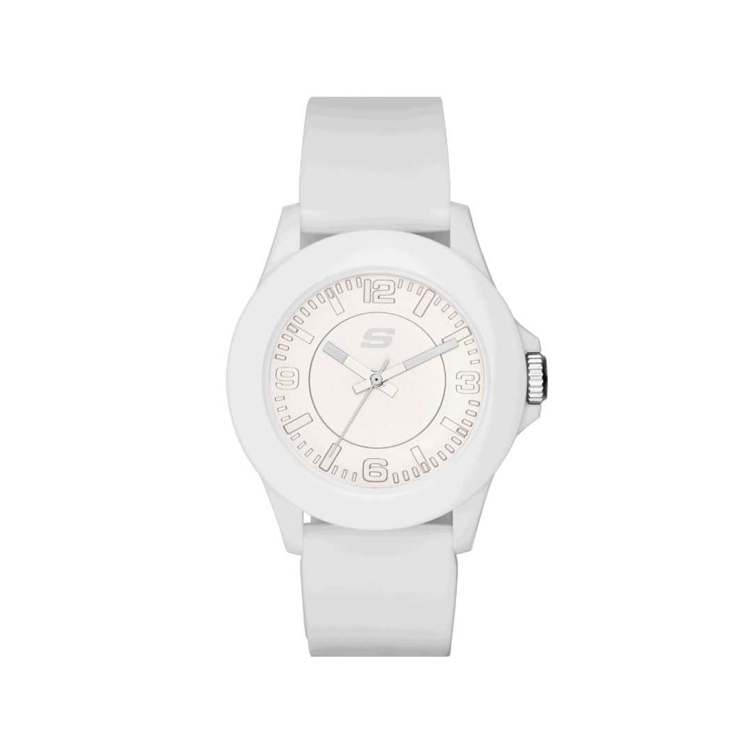 Reloj Análogo Casual Blanco de Mujer
