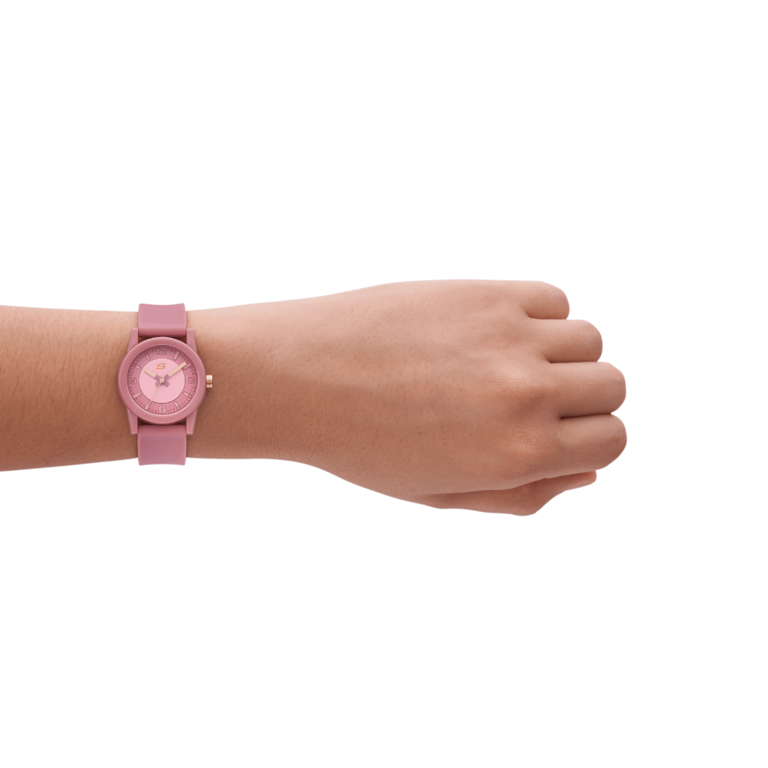 Reloj Análogo Casual Rosado de Mujer