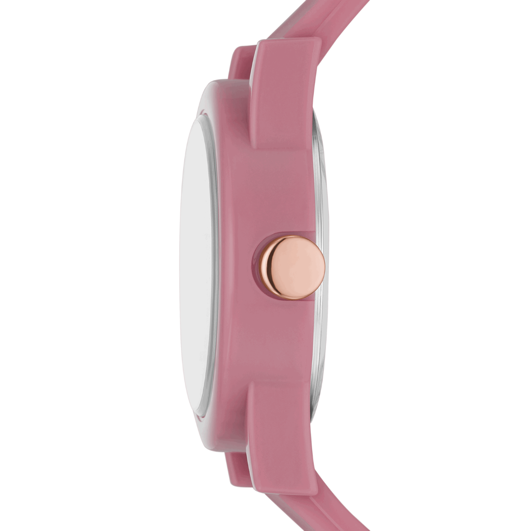 Reloj Análogo Casual Rosado de Mujer