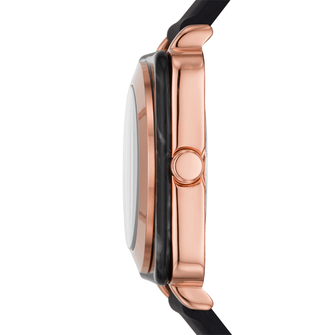 Reloj Análogo Casual Negro de Mujer