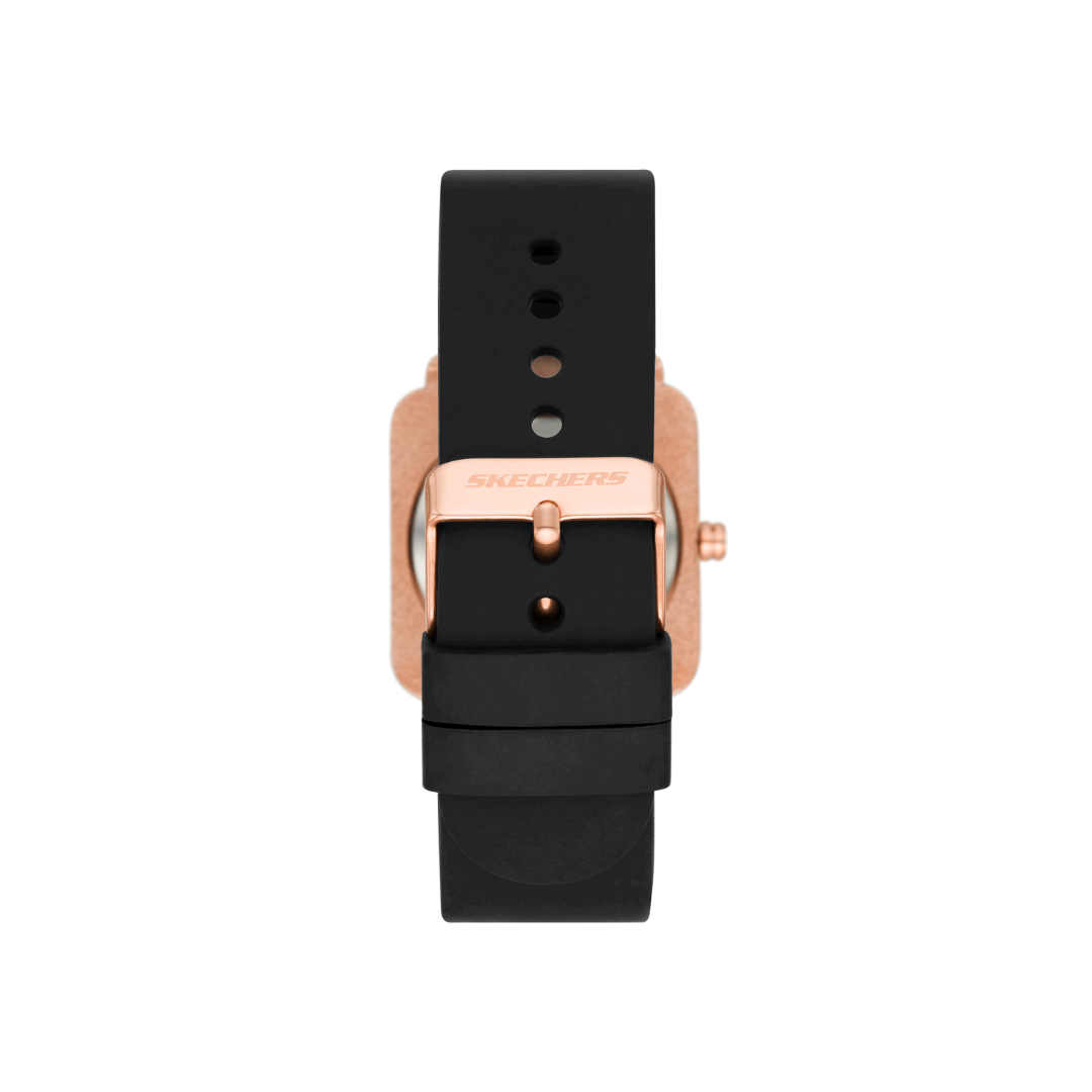 Reloj Análogo Casual Negro de Mujer
