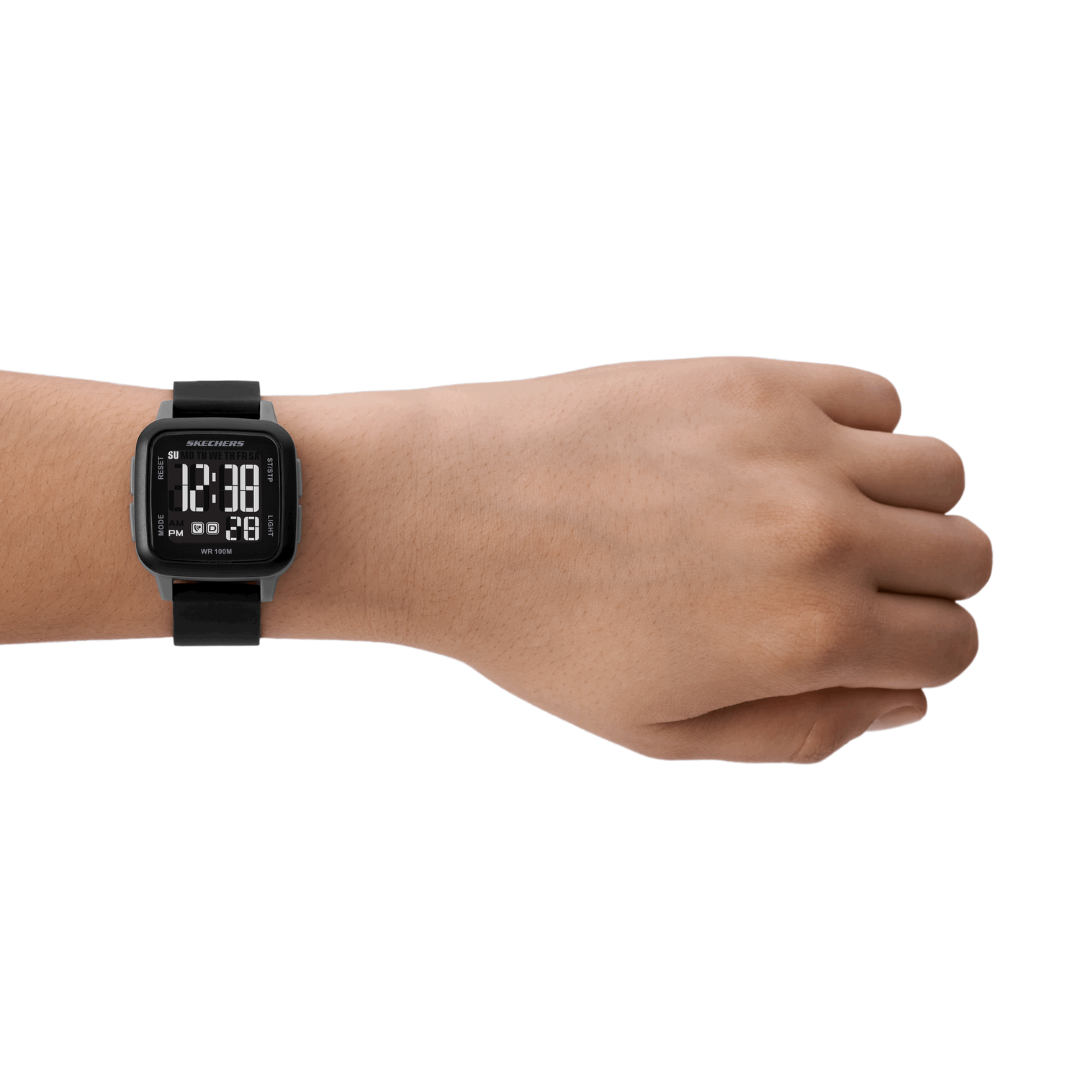Reloj Digital Casual Negro de Mujer