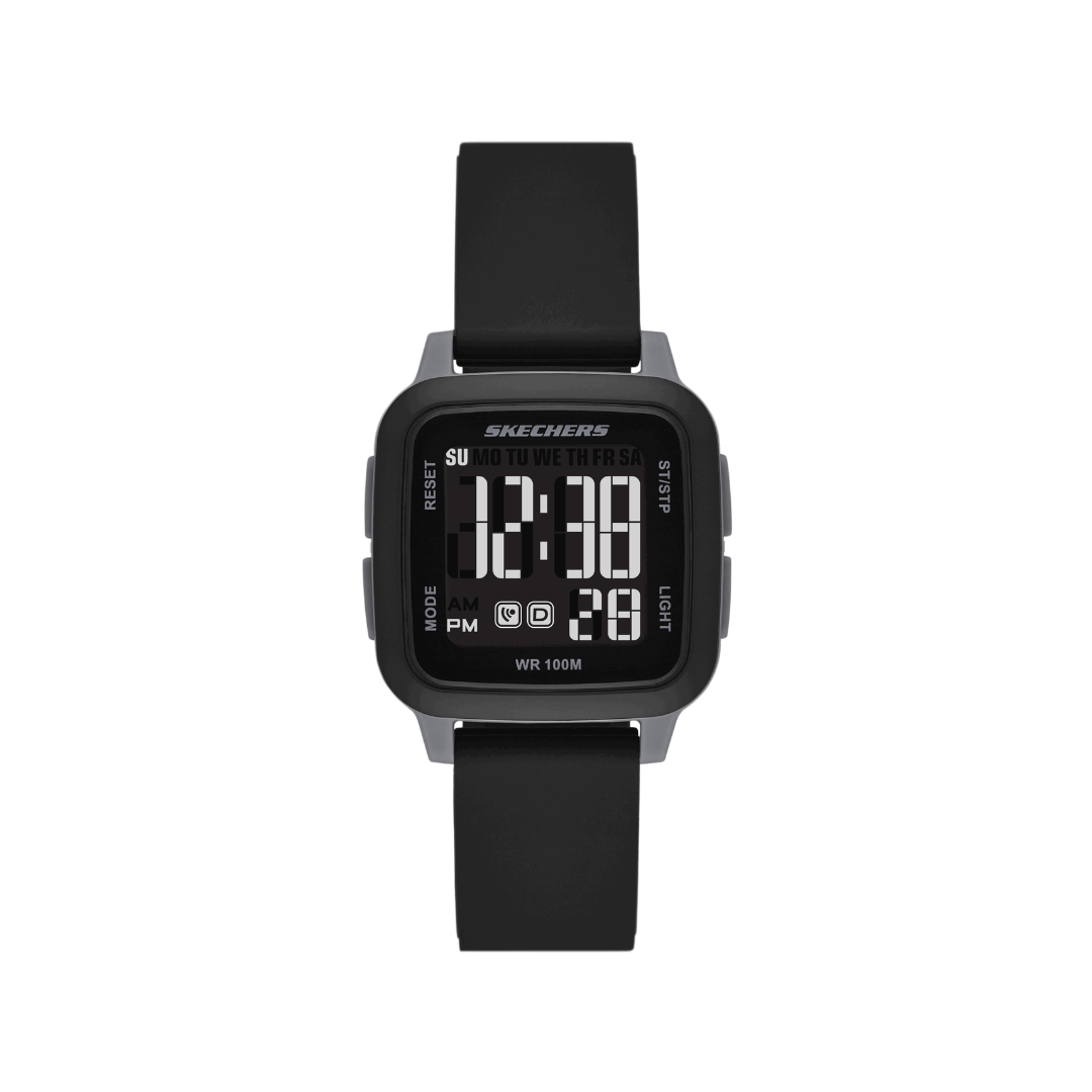 Reloj Digital Casual Negro de Mujer