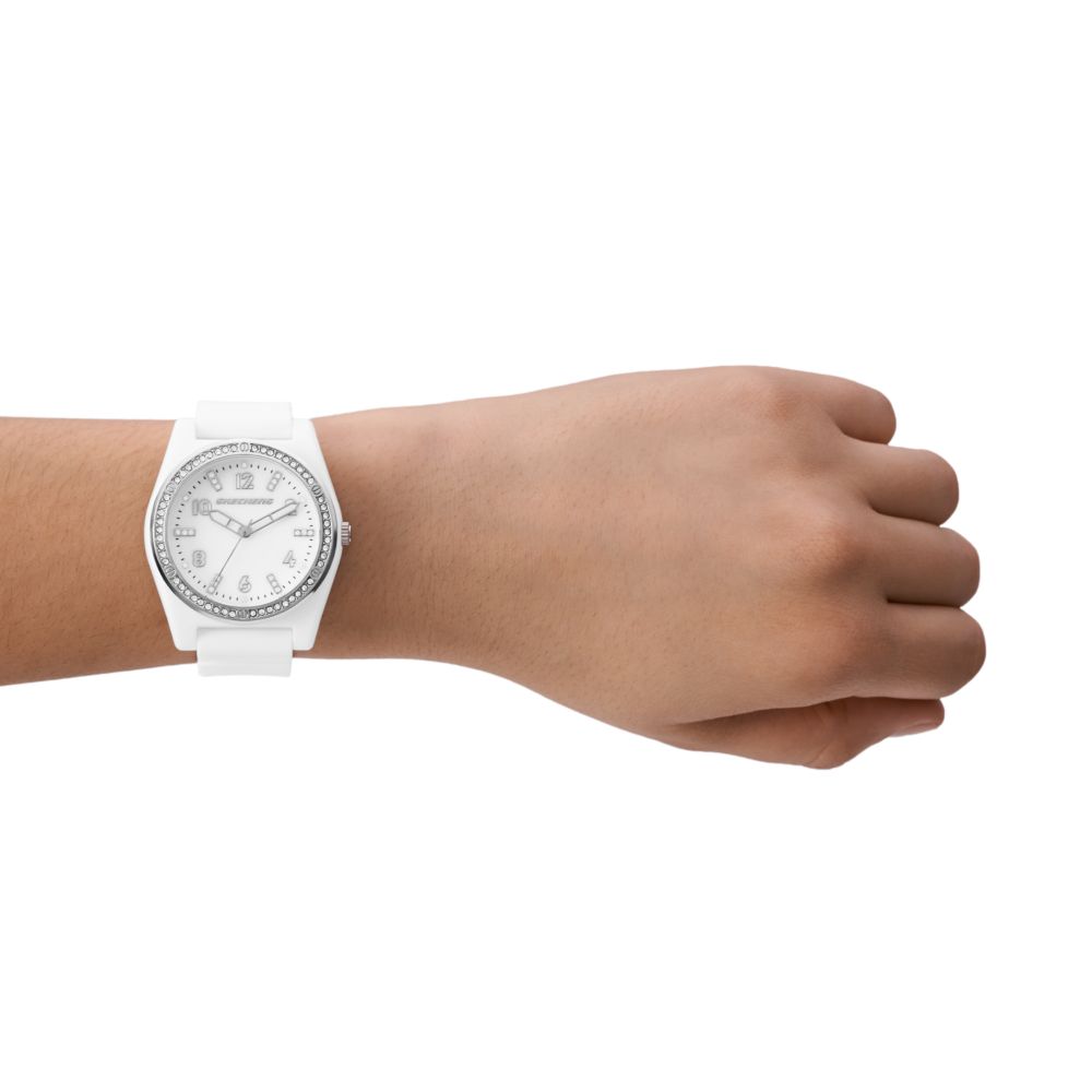 Reloj Análogo Evalyn Juvenil Blanco de Mujer