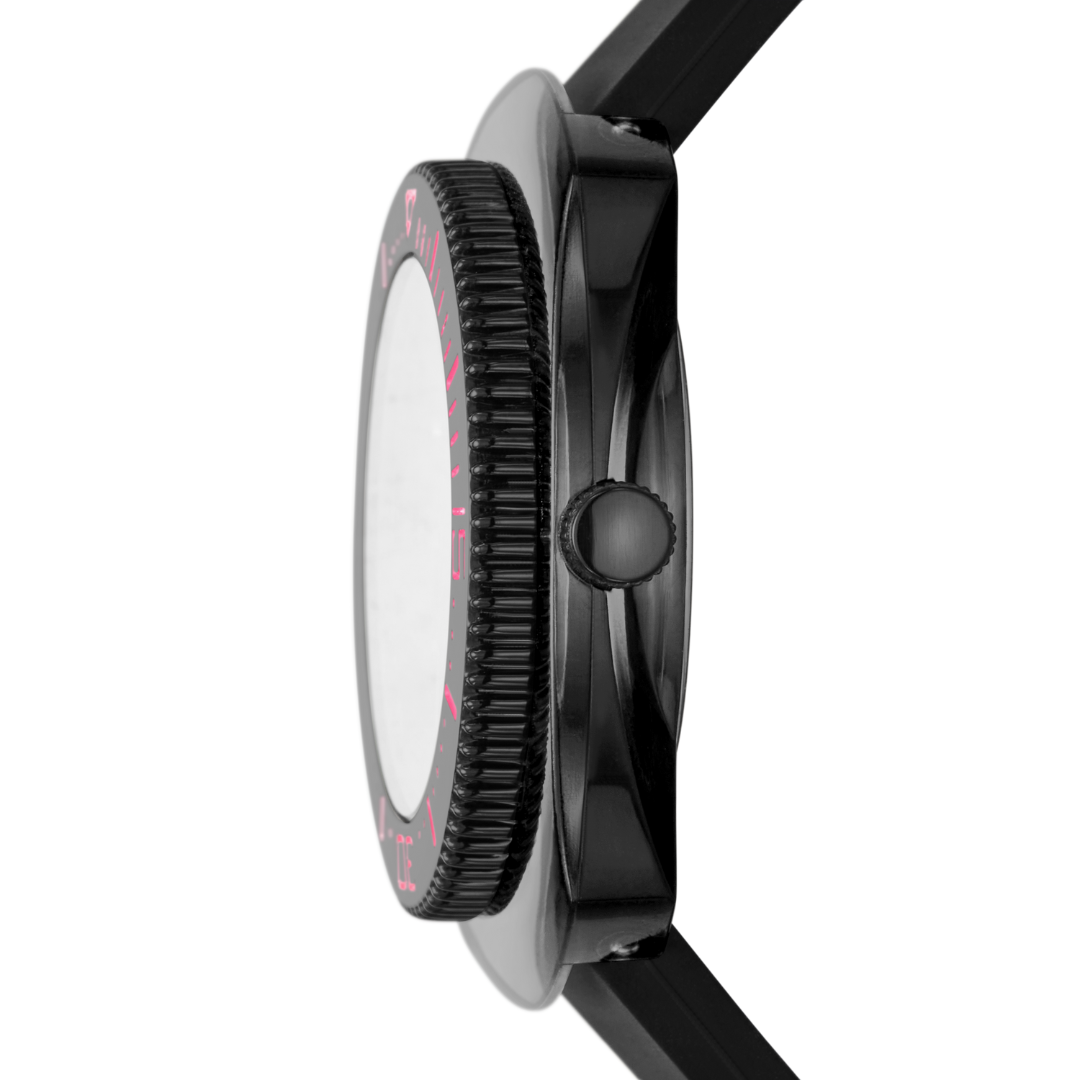 Reloj Análogo Casual Negro de Mujer