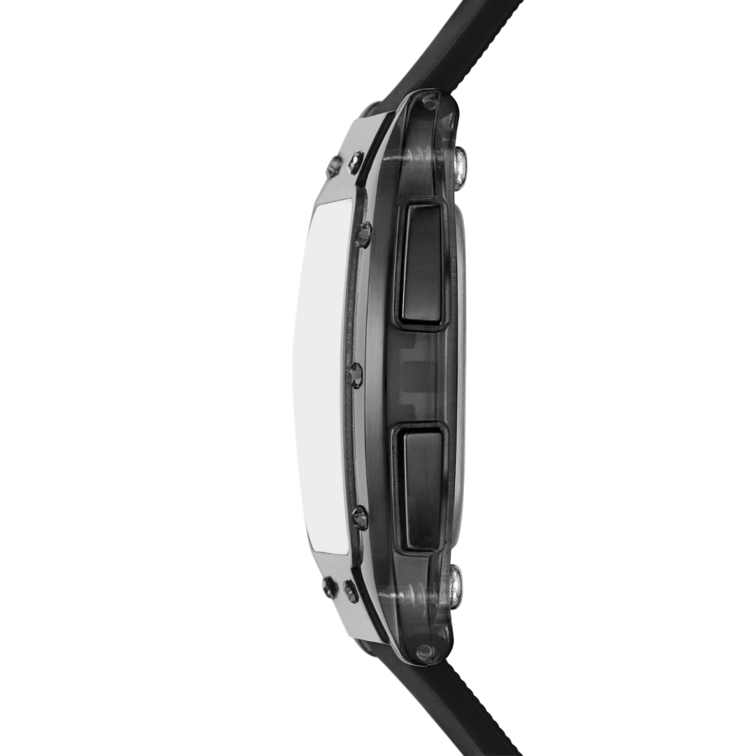 Reloj Digital Casual Negro de Mujer