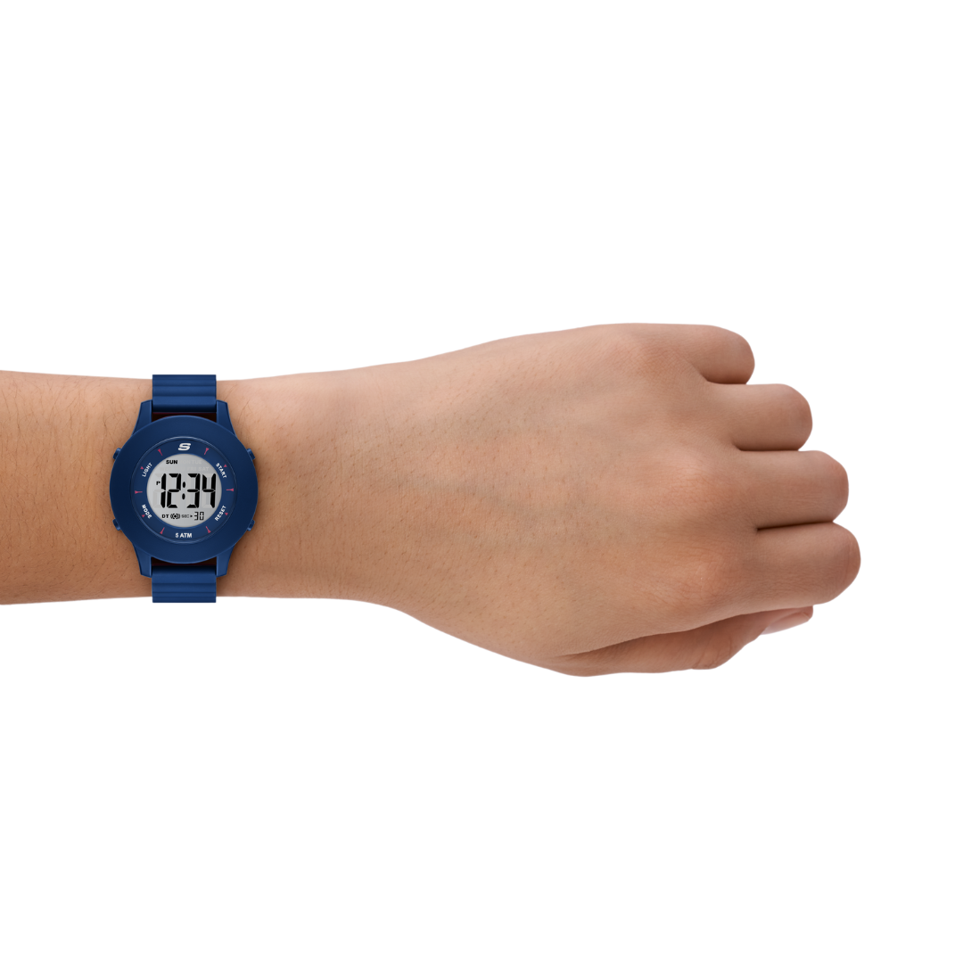 Reloj Digital Casual Azul de Mujer