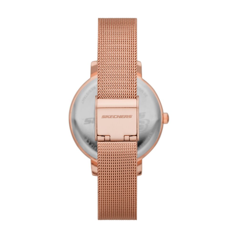 Reloj Análogo Gunmetal Casual Dorado de Mujer