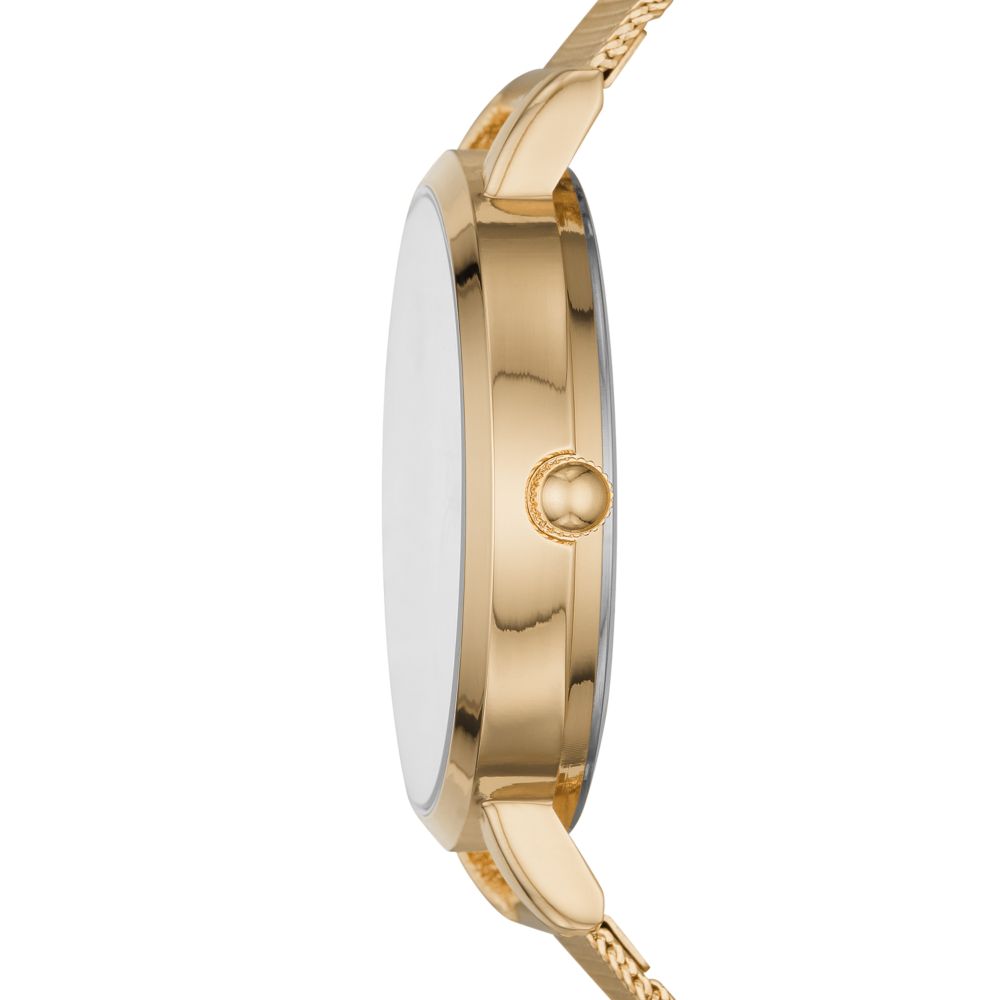 Reloj Análogo Gunmetal Casual Dorado de Mujer