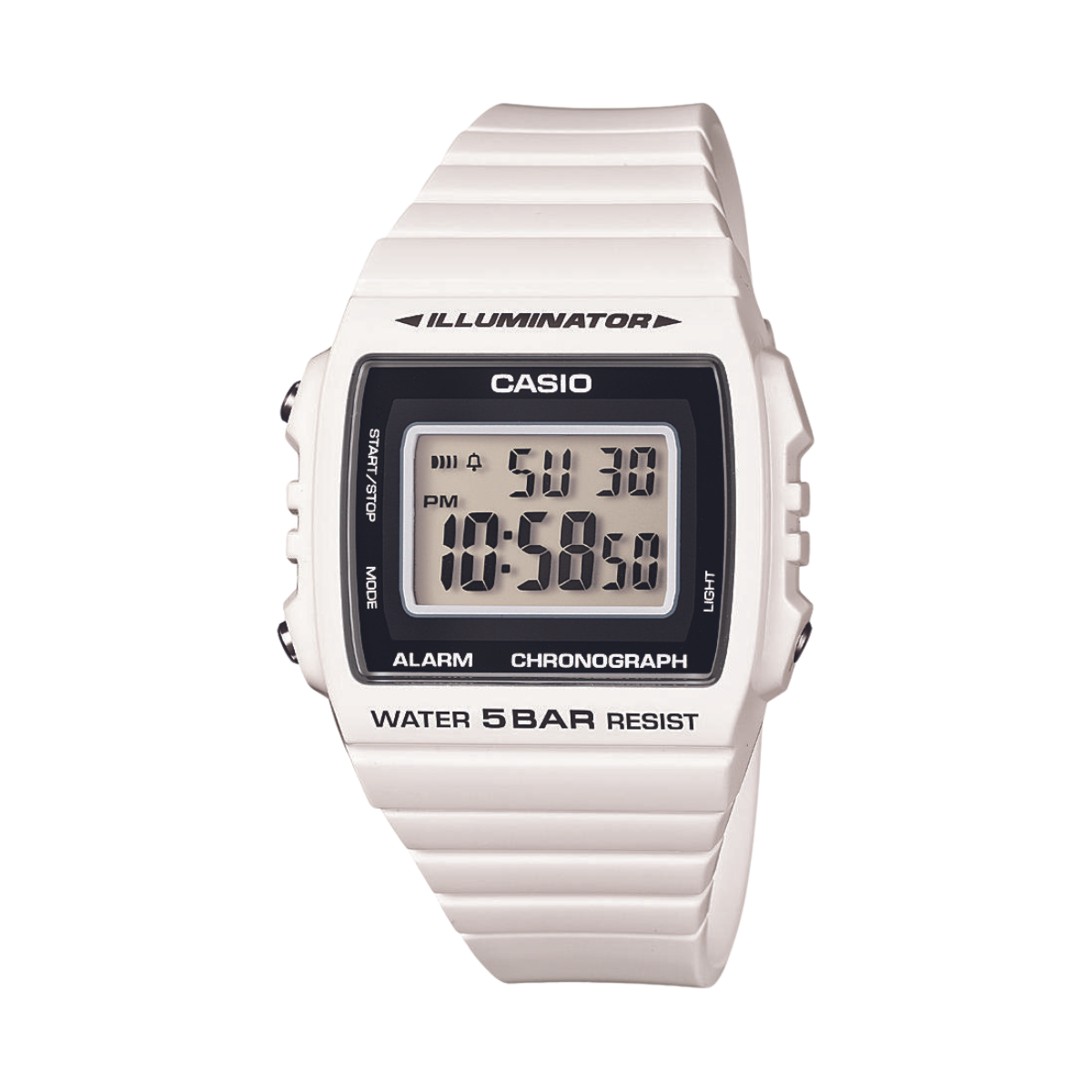 Reloj Digital Illuminator Casual Blanco de Hombre