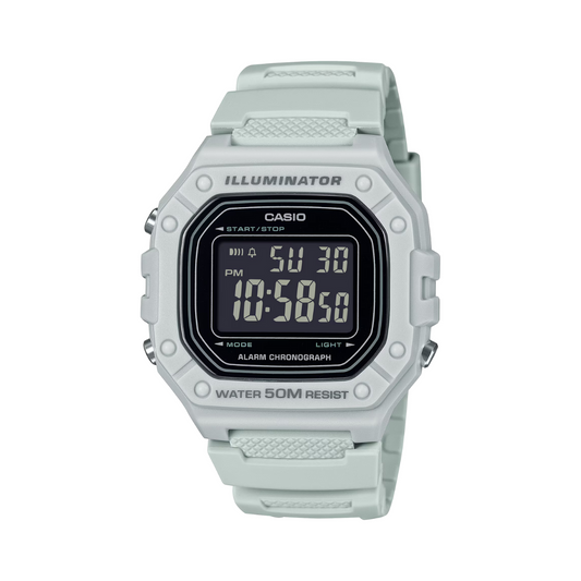 Reloj Digital Deportivo Blanco de Hombre